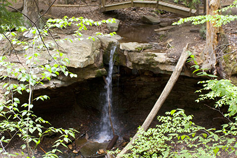 Linn Run State Park waterfall